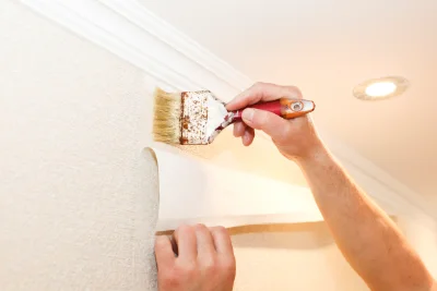 Pose de papier peint à Rupéreux — revêtements muraux et toiles de verre